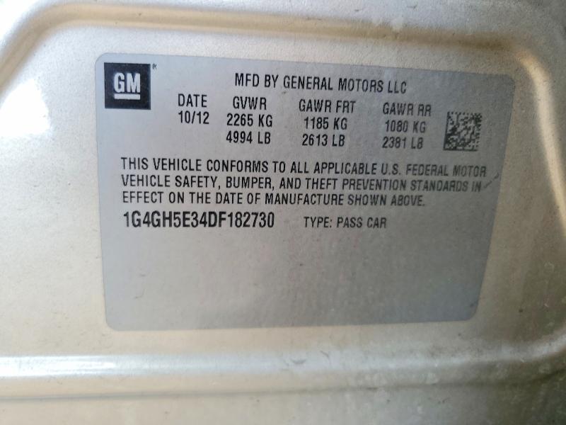 Aukcja sprzedaży 2013 Buick Lacrosse, vin: 1G4GH5E34DF182730, numer aukcji: 69813506