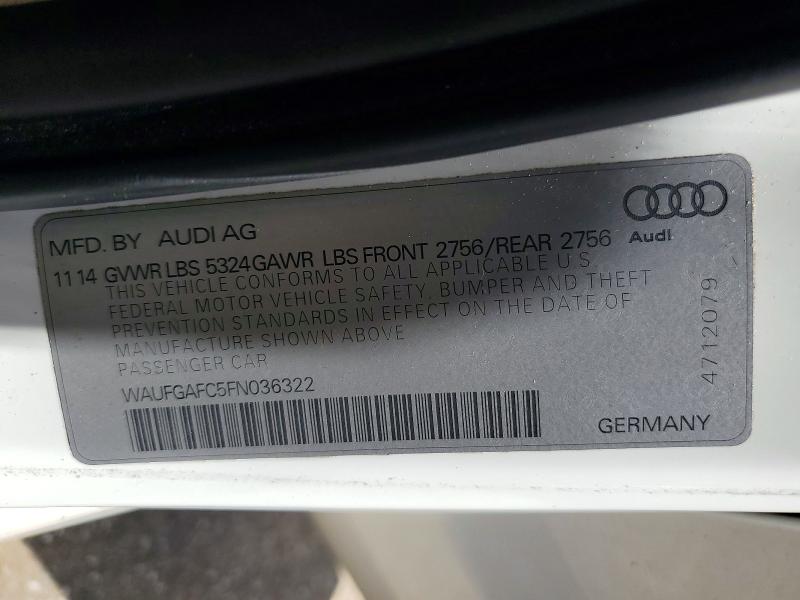 Aukcja sprzedaży 2015 Audi A6, vin: WAUFGAFC5FN036322, numer aukcji: 65237196