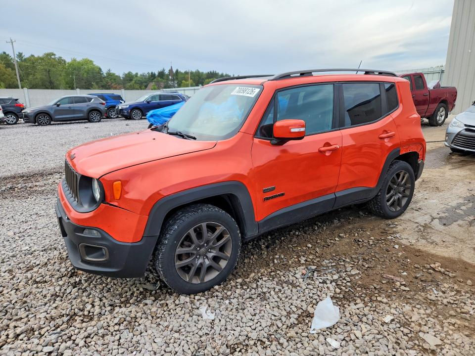 2016 Jeep Renegade მანქანა იყიდება აუქციონზე, vin: ZACCJBBT1GPC88581, აუქციონის ნომერი: 70098126