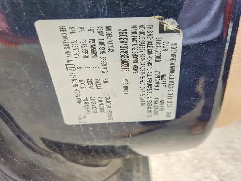 Продаж на аукціоні авто 2008 Chevrolet Silverado, vin: 3GCEK13Y88G303316, номер лоту: 67735576
