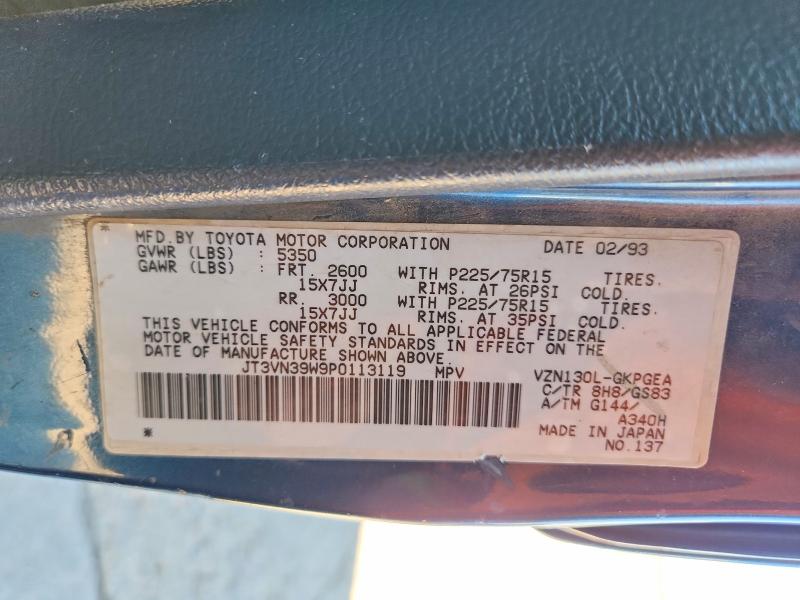 Aukcja sprzedaży 1993 Toyota 4runner, vin: JT3VN39W9P0113119, numer aukcji: 67491816