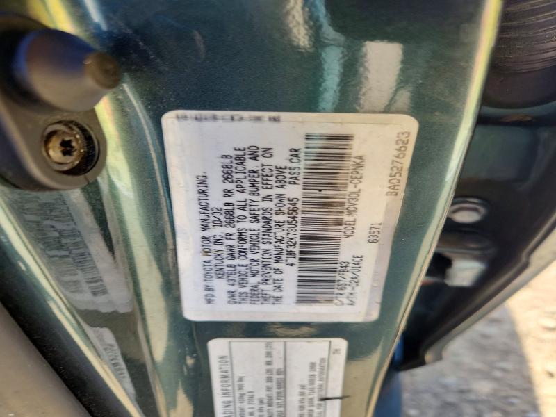 69297406 :رقم المزاد ، 4T1BF32K73U545645 vin ، 2003 Toyota Camry مزاد بيع