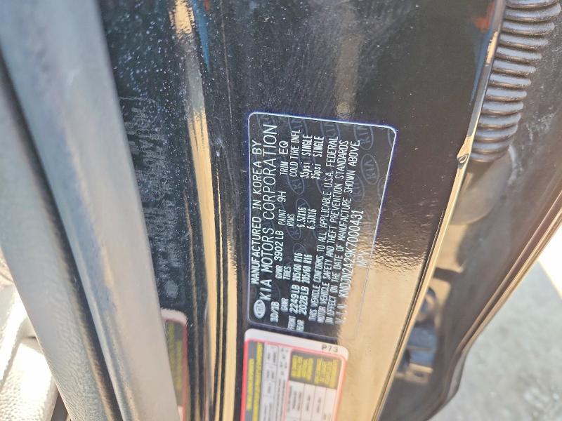 Aukcja sprzedaży 2019 Kia Soul, vin: KNDJN2A29K7000431, numer aukcji: 70350886