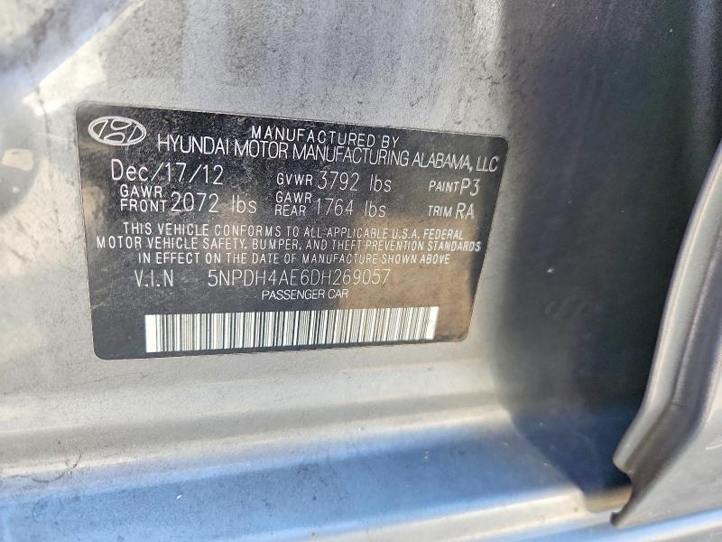 Продаж на аукціоні авто 2013 Hyundai Elantra, vin: 5NPDH4AE6DH269057, номер лоту: 68974436