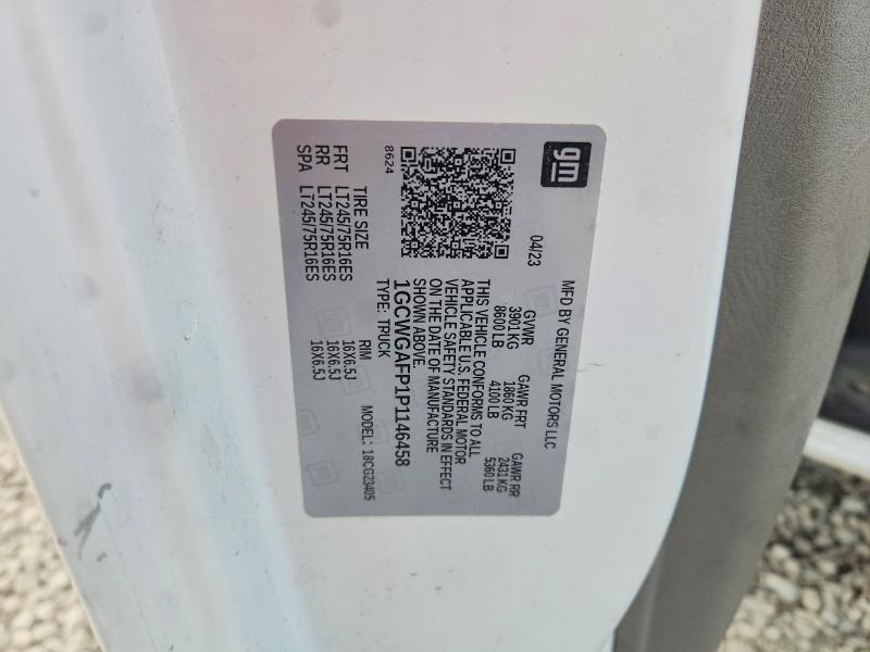 Продажа на аукционе авто 2023 Chevrolet Express G2500, vin: 1GCWGAFP1P1146458, номер лота: 65619696