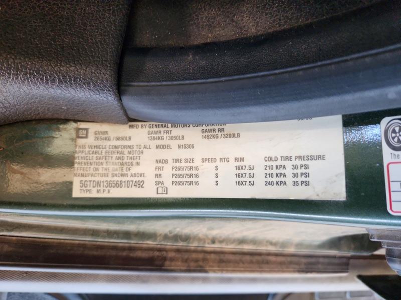 Продаж на аукціоні авто 2006 Hummer H3, vin: 5GTDN136568107492, номер лоту: 67596126