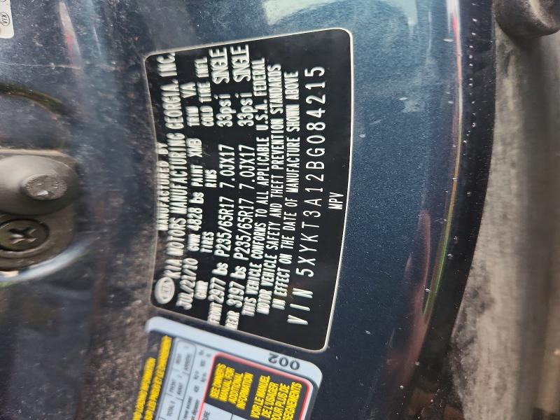 69051286 :رقم المزاد ، 5XYKT3A12BG084215 vin ، 2011 Kia Sorento مزاد بيع