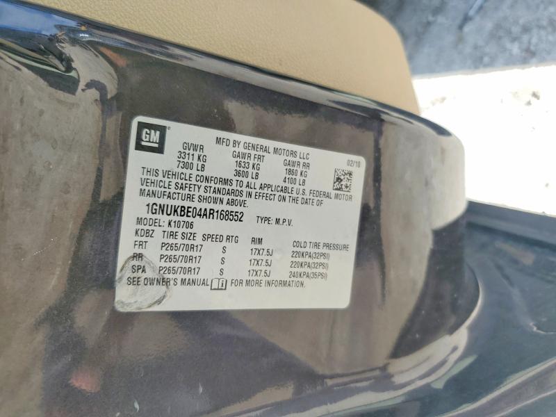 Продаж на аукціоні авто 2010 Chevrolet Tahoe, vin: 1GNUKBE04AR168552, номер лоту: 67795326