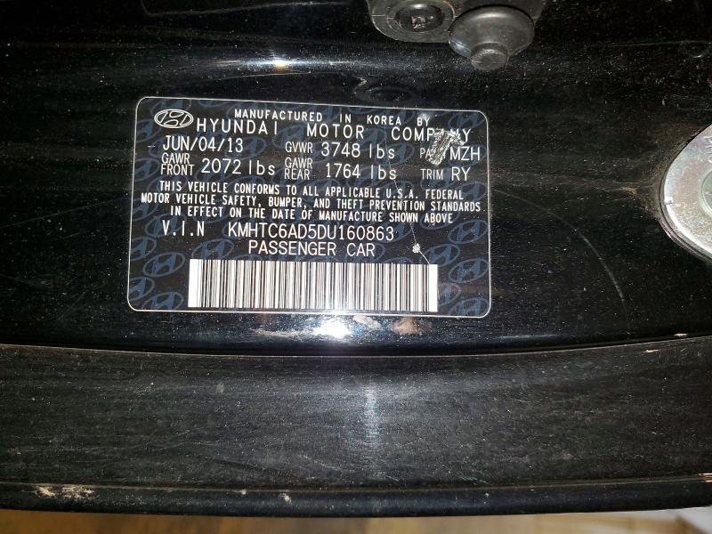 67815446 :رقم المزاد ، KMHTC6AD5DU160863 vin ، 2013 Hyundai Veloster مزاد بيع