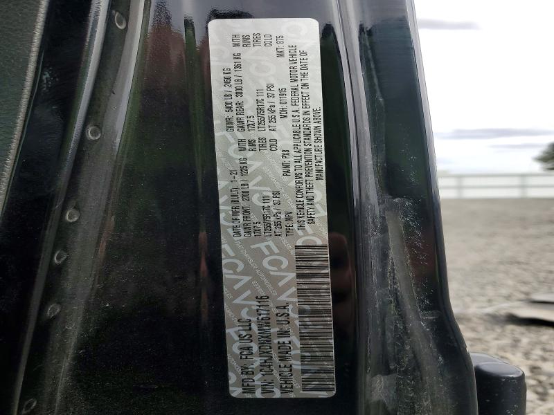 2021 Jeep Wrangler Unlimited მანქანა იყიდება აუქციონზე, vin: 1C4HJXDNXMW617116, აუქციონის ნომერი: 67891526