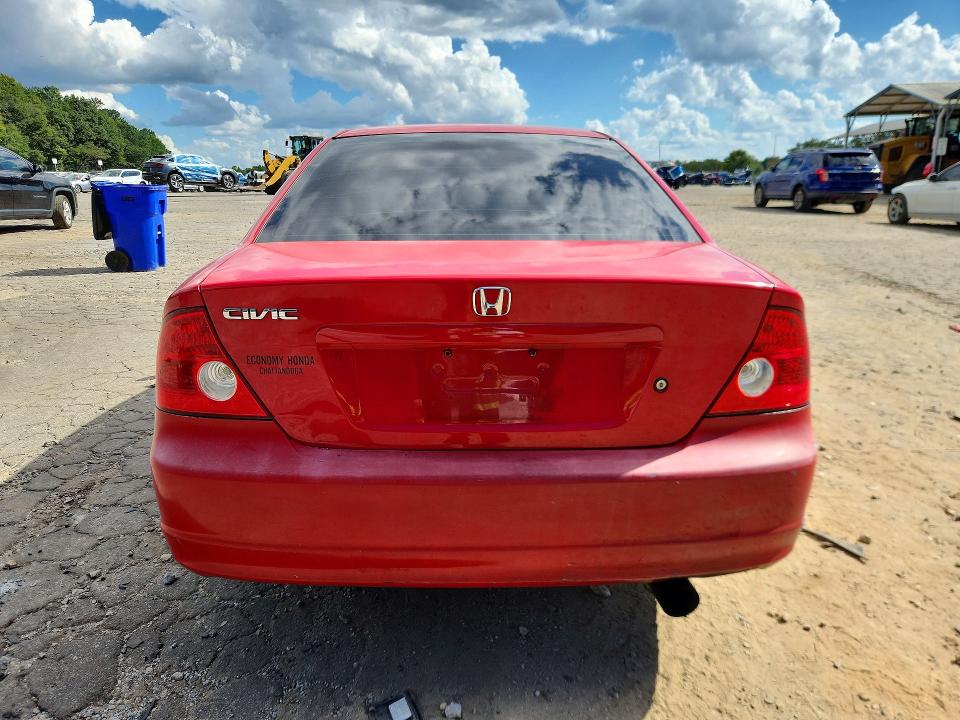2004 Honda Civic მანქანა იყიდება აუქციონზე, vin: 1HGEM21914L078019, აუქციონის ნომერი: 68633426