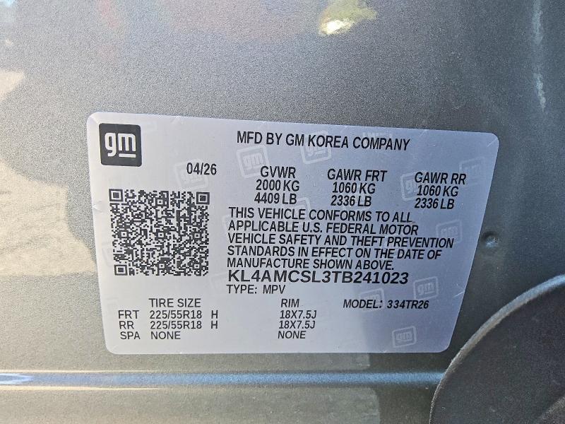 Aukcja sprzedaży 2026 Buick Encore Gx, vin: KL4AMCSL3TB241023, numer aukcji: 68444906