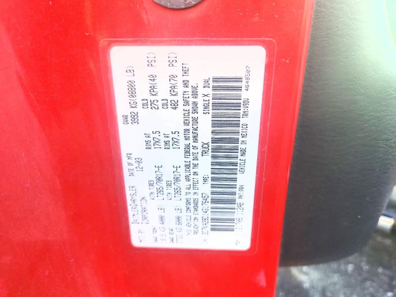 Продаж на аукціоні авто 2004 Dodge Ram 2500, vin: 3D7KA28D14G176457, номер лоту: 69963526