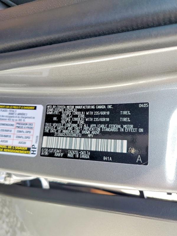 Продажа на аукционе авто 2025 Lexus Nx, vin: 2T2GGCEZXSC086313, номер лота: 68565206