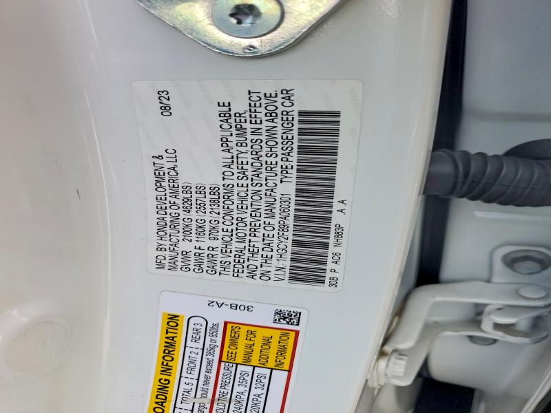 Продажа на аукционе авто 2023 Honda Accord, vin: 1HGCY2F89PA060301, номер лота: 69501356