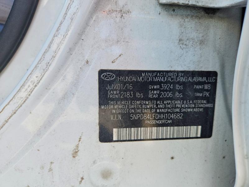 2017 Hyundai Elantra მანქანა იყიდება აუქციონზე, vin: 5NPD84LF0HH104682, აუქციონის ნომერი: 67678666