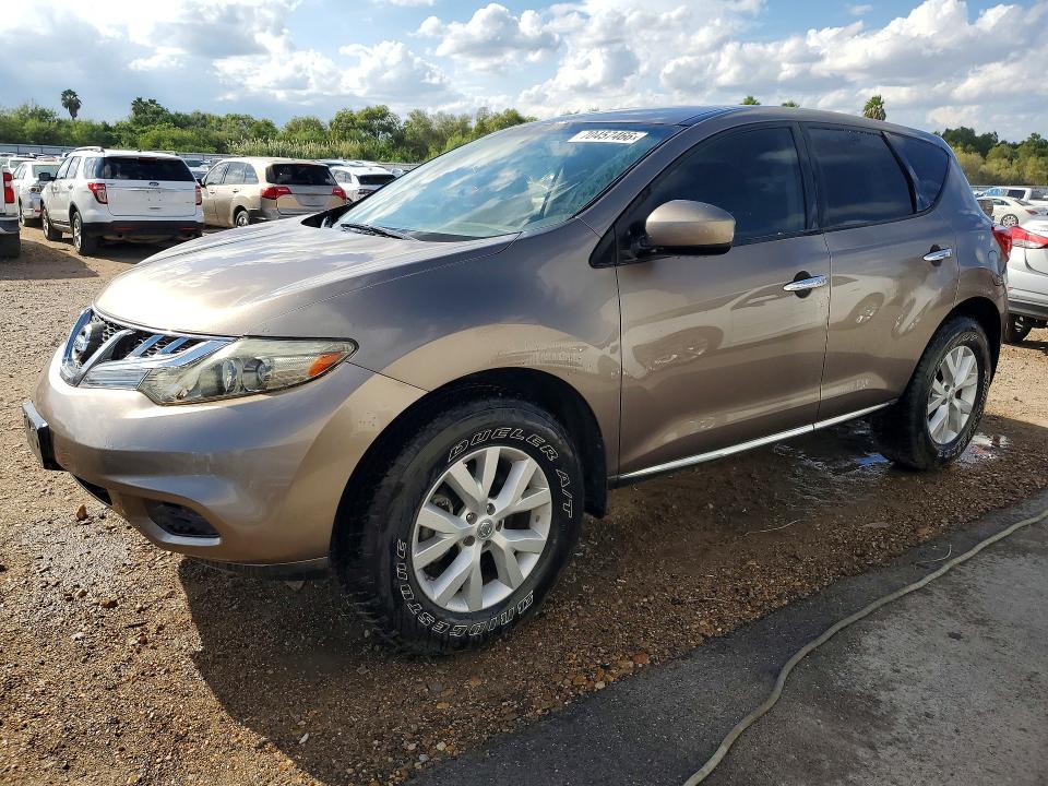 2012 Nissan Murano მანქანა იყიდება აუქციონზე, vin: JN8AZ1MU3CW104520, აუქციონის ნომერი: 70457466