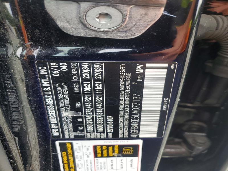 67429766 :رقم المزاد ، 4JGFB4KE5LA077137 vin ، 2020 Mercedes-benz Gle مزاد بيع