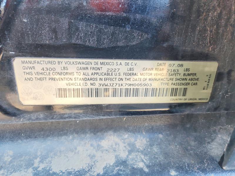 Продаж на аукціоні авто 2009 Volkswagen Jetta, vin: 3VWJZ71K79M005903, номер лоту: 68357186