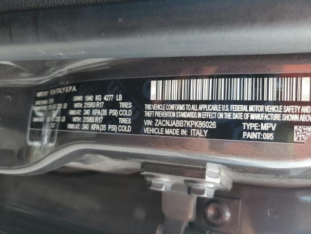 70845546 :رقم المزاد ، ZACNJABB7KPK86026 vin ، 2019 Jeep Renegade مزاد بيع