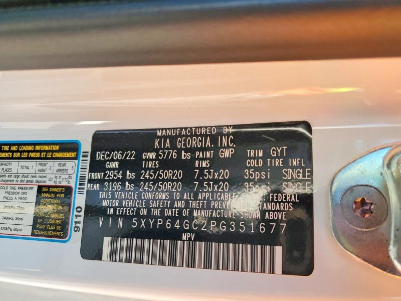 Aukcja sprzedaży 2023 Kia Telluride, vin: 5XYP64GC2PG351677, numer aukcji: 67702686