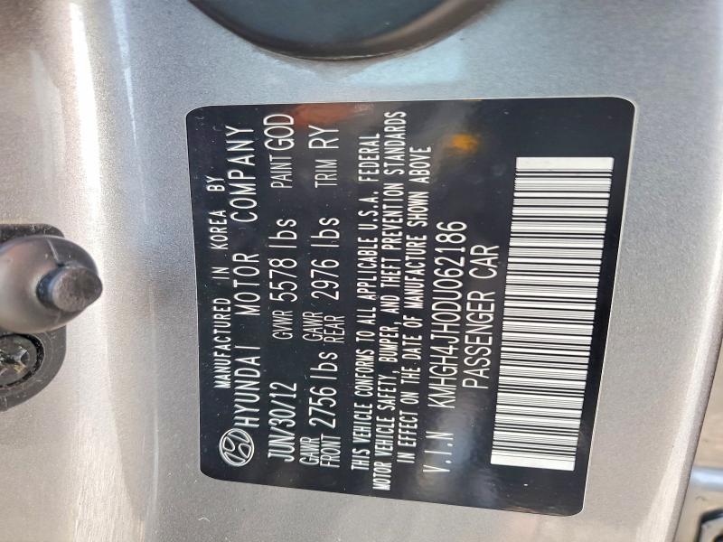 2013 Hyundai Equus მანქანა იყიდება აუქციონზე, vin: KMHGH4JH0DU062186, აუქციონის ნომერი: 69574876