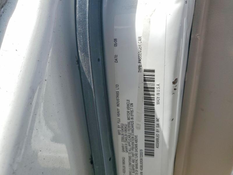 Aukcja sprzedaży 2006 Subaru Legacy, vin: 4S3BL626367220379, numer aukcji: 69806786