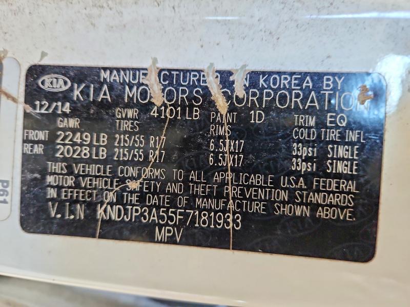 Продаж на аукціоні авто 2015 Kia Soul, vin: KNDJP3A55F7181933, номер лоту: 71251906