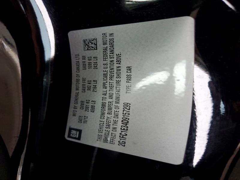 69908206 :رقم المزاد ، 2G1FC1E34D9157299 vin ، 2013 Chevrolet Camaro مزاد بيع