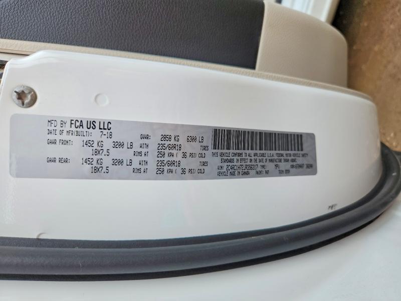 Продажа на аукционе авто 2018 Chrysler Pacifica, vin: 2C4RC1H72JR356317, номер лота: 69066816