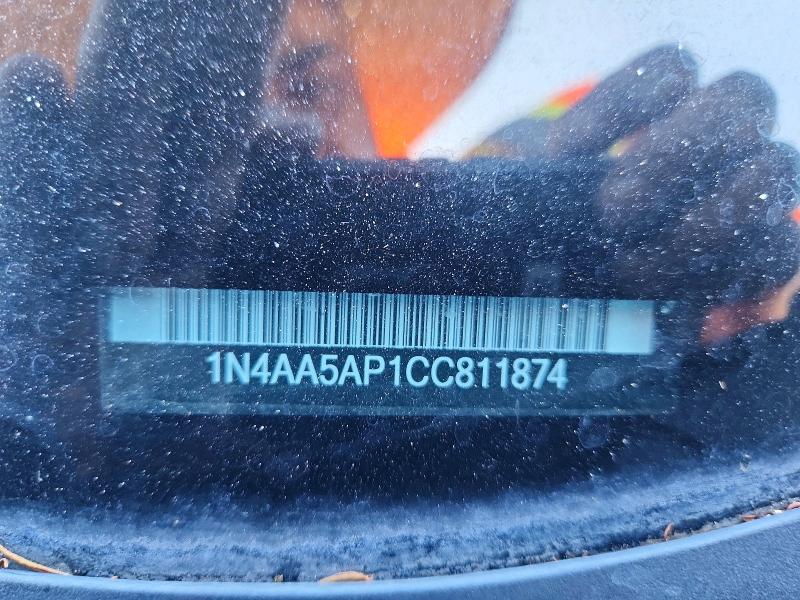 Aukcja sprzedaży 2012 Nissan Maxima, vin: 1N4AA5AP1CC811874, numer aukcji: 68221886