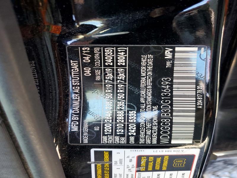 Продажа на аукционе авто 2013 Mercedes-benz Glk, vin: WDCGG8JB3DG136493        , номер лота: 68702066