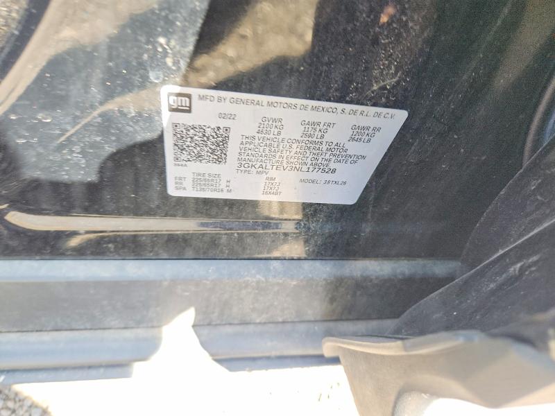 2022 Gmc Terrain მანქანა იყიდება აუქციონზე, vin: 3GKALTEV3NL177528, აუქციონის ნომერი: 69537876