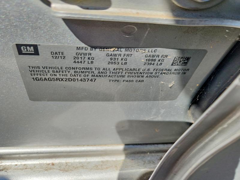 Продажа на аукционе авто 2013 Cadillac Ats, vin: 1G6AG5RX2D0143747, номер лота: 68630536
