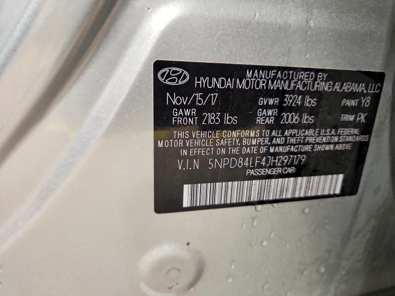 2018 Hyundai Elantra მანქანა იყიდება აუქციონზე, vin: 5NPD84LF4JH297179, აუქციონის ნომერი: 67599506