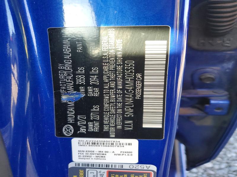Продажа на аукционе авто 2021 Hyundai Elantra, vin: 5NPLN4AG4MH025350, номер лота: 68370116