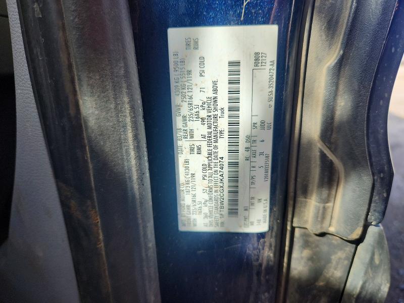 Aukcja sprzedaży 2018 Ford Transit, vin: 1FTBW2CGXJKA74074, numer aukcji: 68083456