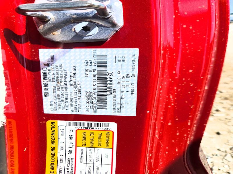 2020 Ford Mustang მანქანა იყიდება აუქციონზე, vin: 1FATP8FF6L5154230, აუქციონის ნომერი: 68631186