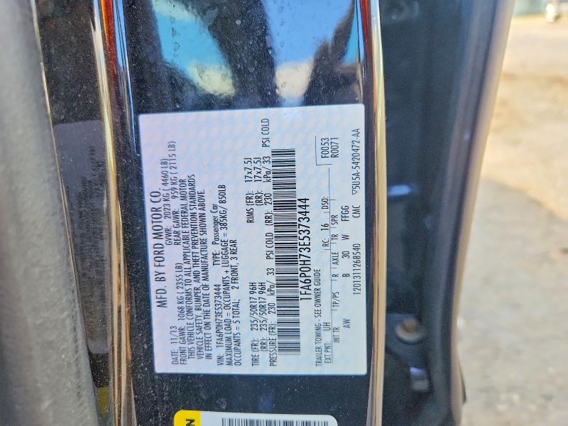 Aukcja sprzedaży 2014 Ford Fusion, vin: 1FA6P0H73E5373444, numer aukcji: 68347286