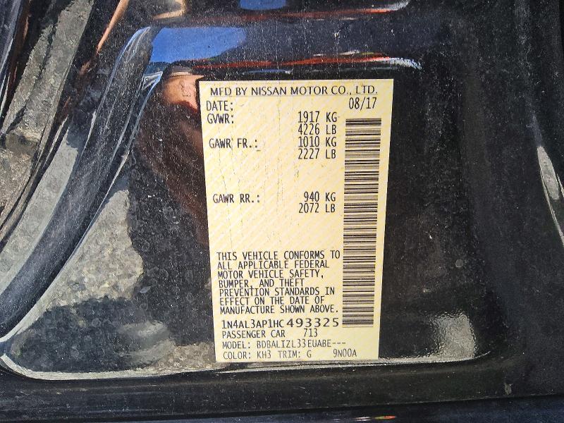 Aukcja sprzedaży 2017 Nissan Altima, vin: 1N4AL3AP1HC493325, numer aukcji: 67223666