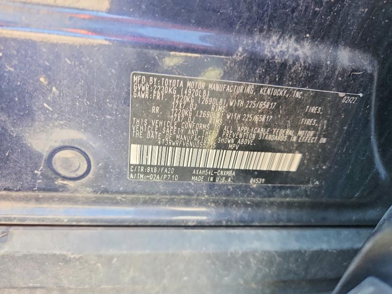 Aukcja sprzedaży 2022 Toyota Rav4, vin: 4T3RWRFV6NU055715, numer aukcji: 70874816