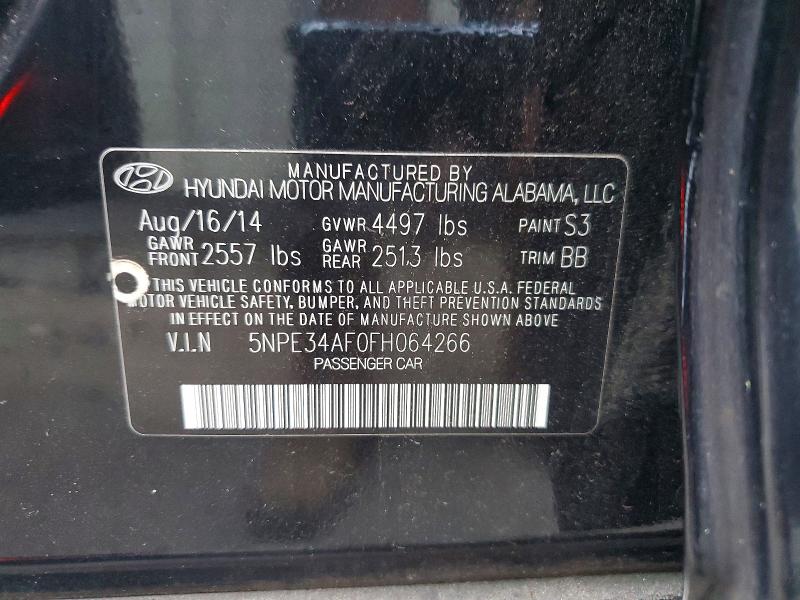 Продажа на аукционе авто 2015 Hyundai Sonata, vin: 5NPE34AF0FH064266, номер лота: 70110126
