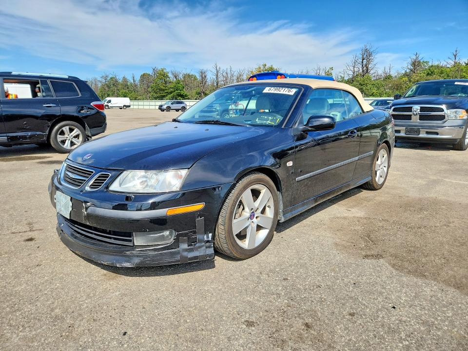 67992176 :رقم المزاد ، YS3FH71U276106348 vin ، 2007 Saab 9-3 Aero 2d Converti مزاد بيع