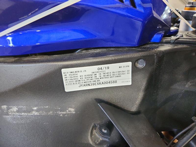 Продажа на аукционе авто 2019 Yamaha Yzfr1, vin: JYARN39EXKA004588, номер лота: 69979616