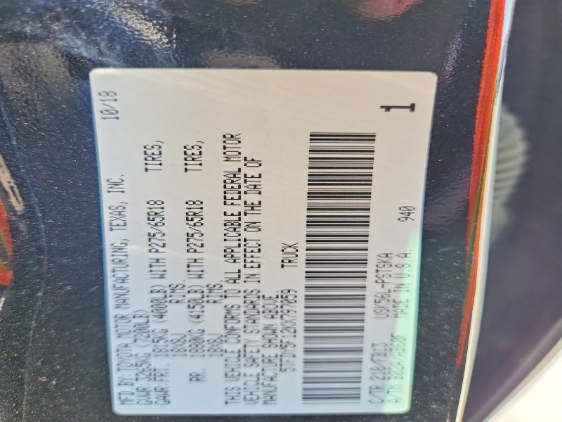 Aukcja sprzedaży 2019 Toyota Tundra, vin: 5TFDY5F12KX797059, numer aukcji: 69414376