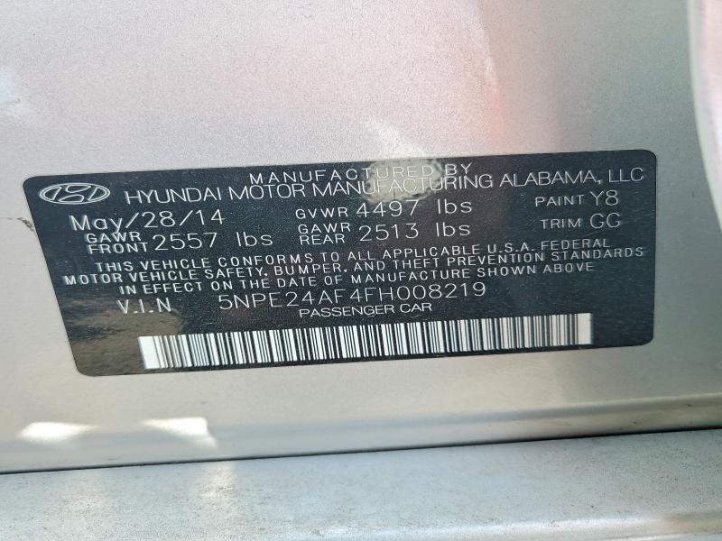 Aukcja sprzedaży 2015 Hyundai Sonata, vin: 5NPE24AF4FH008219, numer aukcji: 70329296