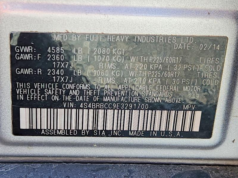 68828856 :رقم المزاد ، 4S4BRBCC9E3291700         vin ، 2014 Subaru Outback مزاد بيع