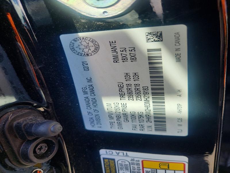 Aukcja sprzedaży 2021 Honda Cr-v, vin: 2HKRW2H83MH219183, numer aukcji: 66620566