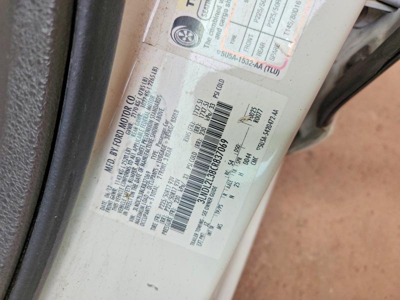 Продажа на аукционе авто 2012 Lincoln Mkz, vin: 3LNDL2L38CR837069, номер лота: 70186546