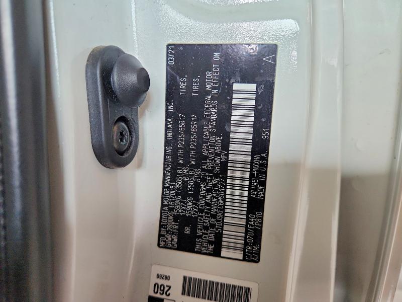 2021 Toyota Sienna მანქანა იყიდება აუქციონზე, vin: 5TDJSKFC6MS017271, აუქციონის ნომერი: 69044386